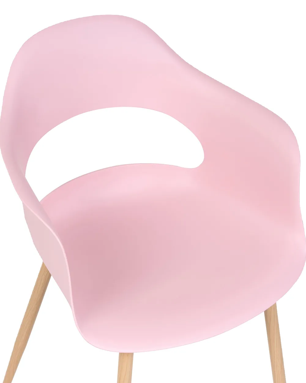 Cheap Beliani Tuoli Muovi Vaaleanpunainen 2 Kpl Utica