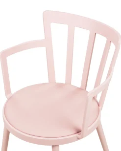 Tuolit<Beliani Tuoli Muovi Vaaleanpunainen 4 Kpl Morill
