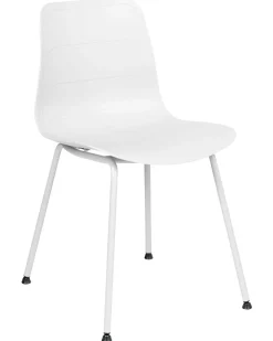New Beliani Tuoli Muovi Valkoinen 2 Kpl Loomis