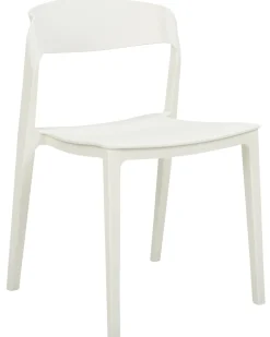 Outlet Beliani Tuoli Muovi Valkoinen 2 Kpl Somers