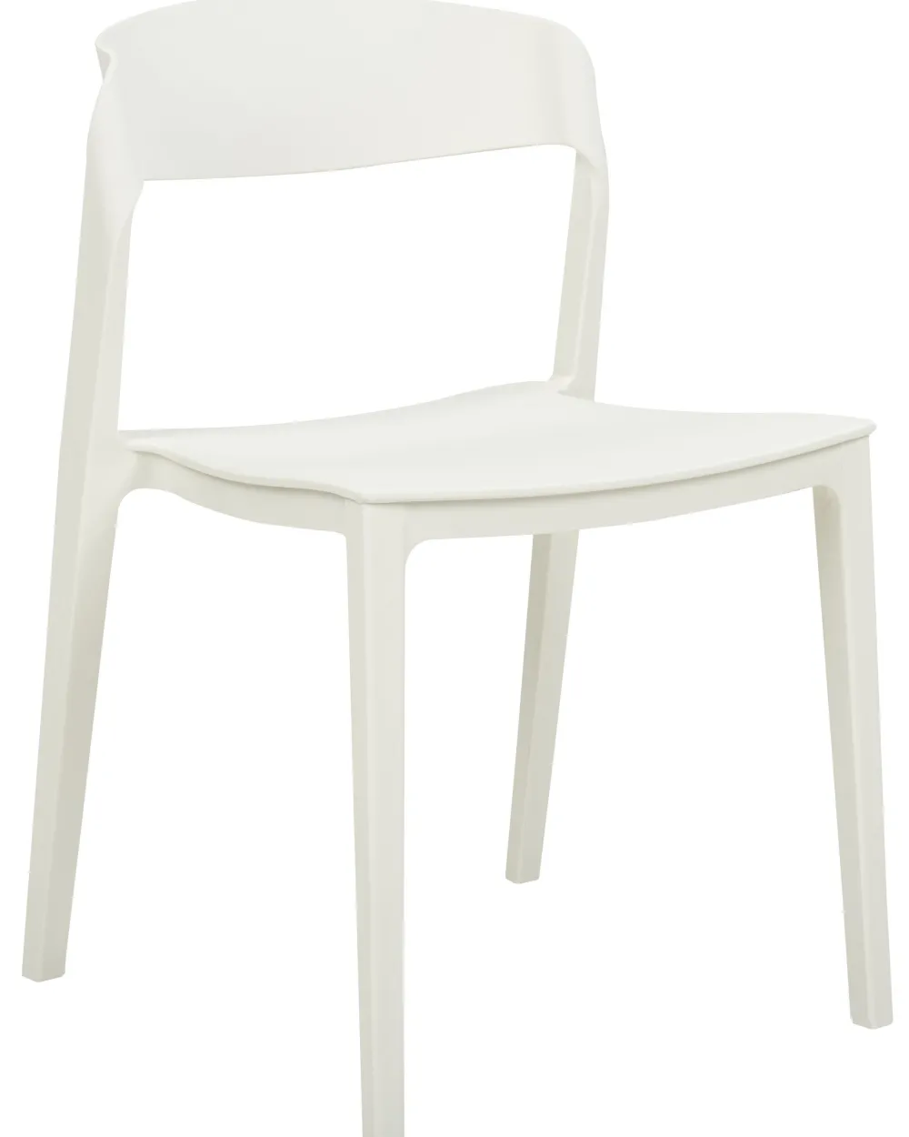 Outlet Beliani Tuoli Muovi Valkoinen 2 Kpl Somers