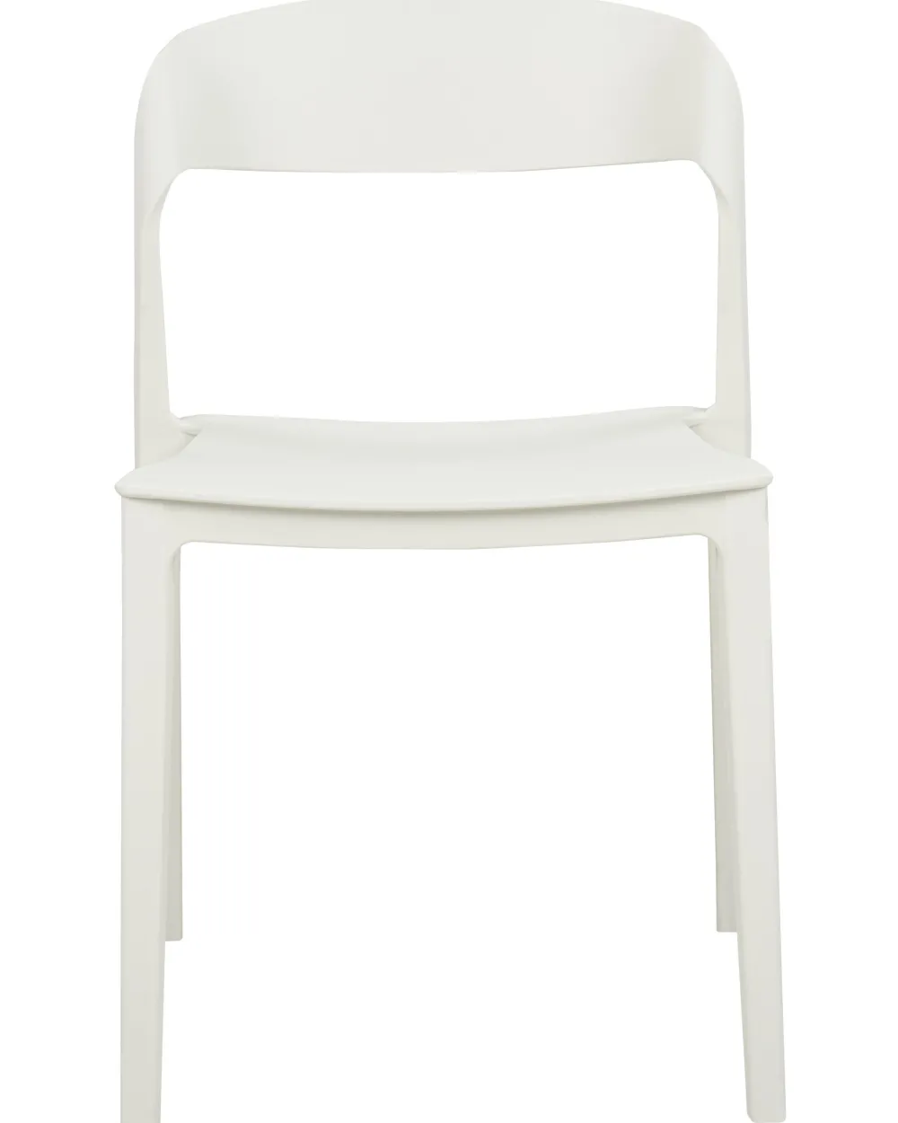 Outlet Beliani Tuoli Muovi Valkoinen 2 Kpl Somers