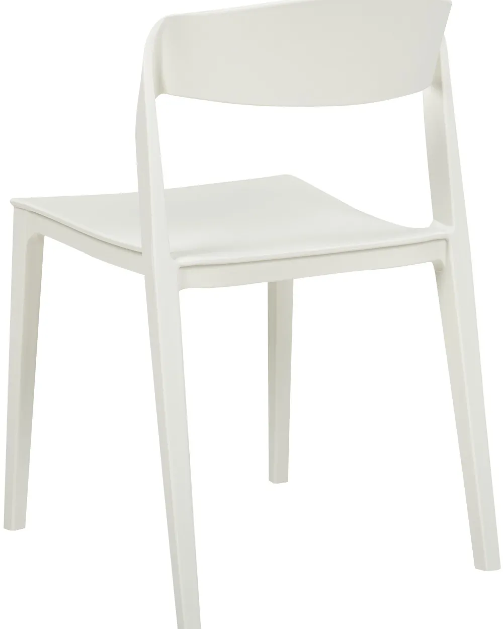 Outlet Beliani Tuoli Muovi Valkoinen 2 Kpl Somers