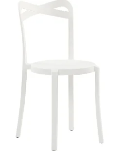 Discount Beliani Tuoli Muovi Valkoinen 4 Kpl Camogli