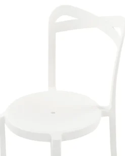 Discount Beliani Tuoli Muovi Valkoinen 4 Kpl Camogli