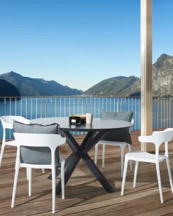 Tuolit<Beliani Tuoli Muovi Valkoinen 4 Kpl Gubbio