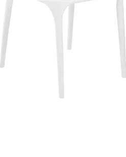 Tuolit<Beliani Tuoli Muovi Valkoinen 4 Kpl Gubbio