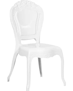 New Beliani Tuoli Muovi Valkoinen 2 Kpl Vermont