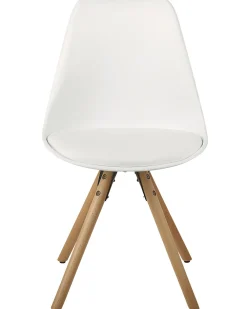 Tuolit<Beliani Tuoli Muovi Valkoinen 2 Kpl Dakota