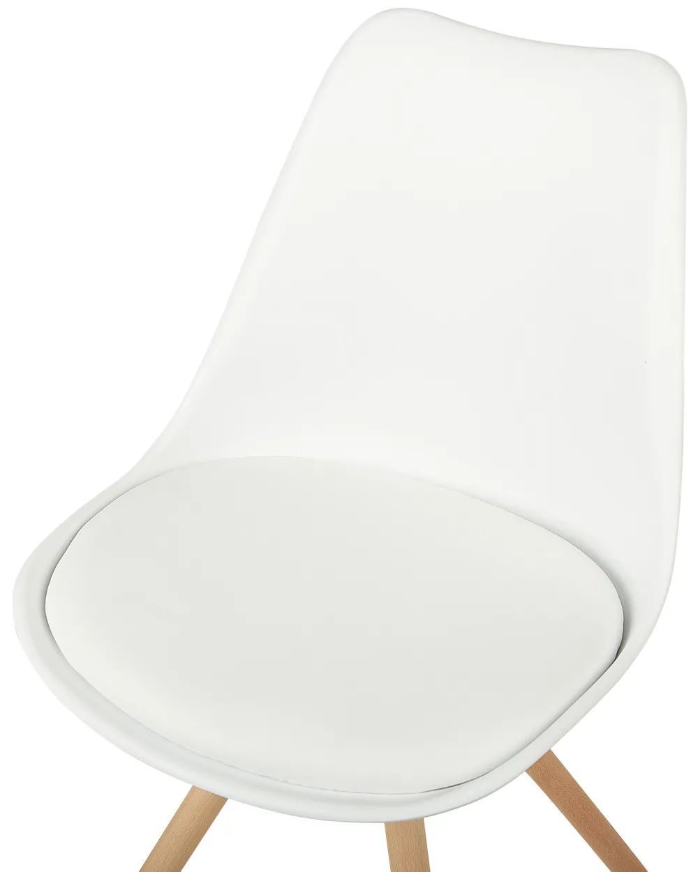 Tuolit<Beliani Tuoli Muovi Valkoinen 2 Kpl Dakota