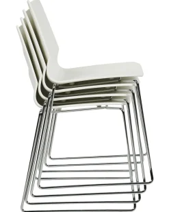 Discount Beliani Tuoli Muovi Valkoinen 4 Kpl Hartley