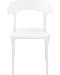 Fashion Beliani Tuoli Muovi Valkoinen 8 Kpl Gubbio
