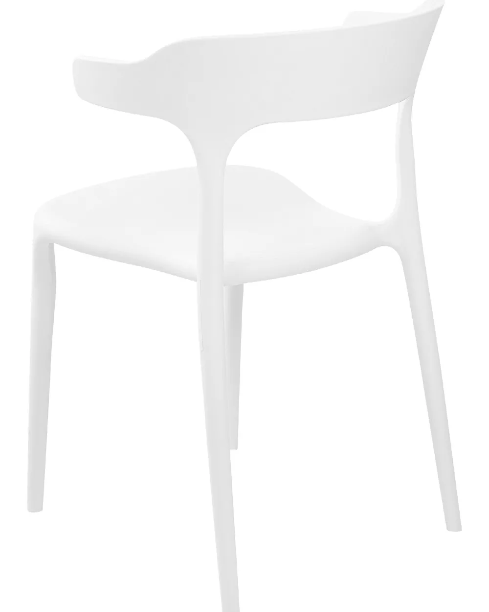 Fashion Beliani Tuoli Muovi Valkoinen 8 Kpl Gubbio