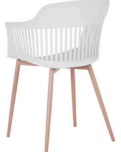 Tuolit<Beliani Tuoli Muovi Valkoinen 2 Kpl Bereca