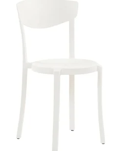 Tuolit<Beliani Tuoli Muovi Valkoinen 4 Kpl Vieste