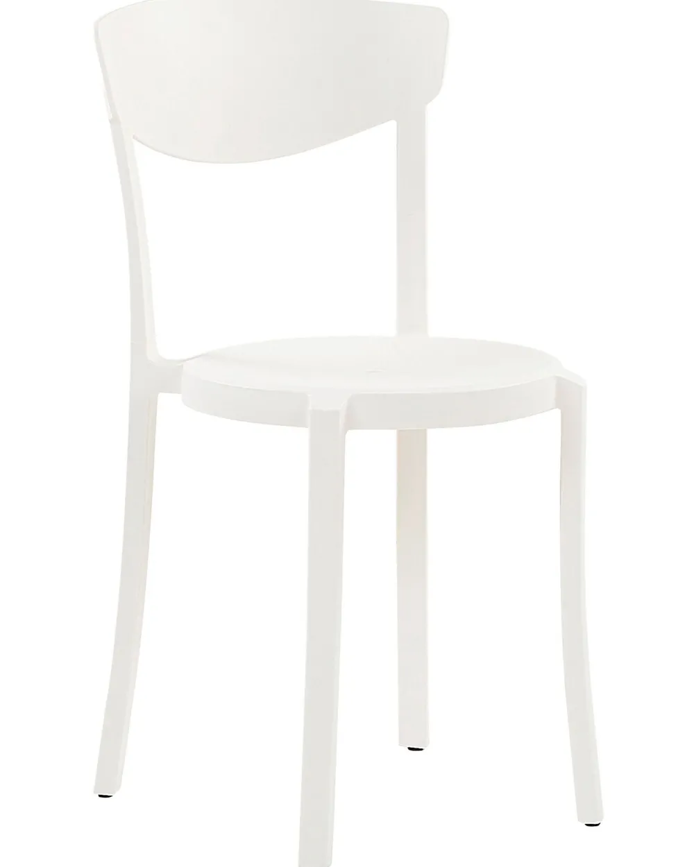 Tuolit<Beliani Tuoli Muovi Valkoinen 4 Kpl Vieste