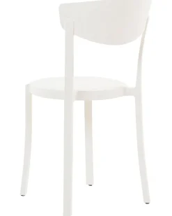 Tuolit<Beliani Tuoli Muovi Valkoinen 4 Kpl Vieste