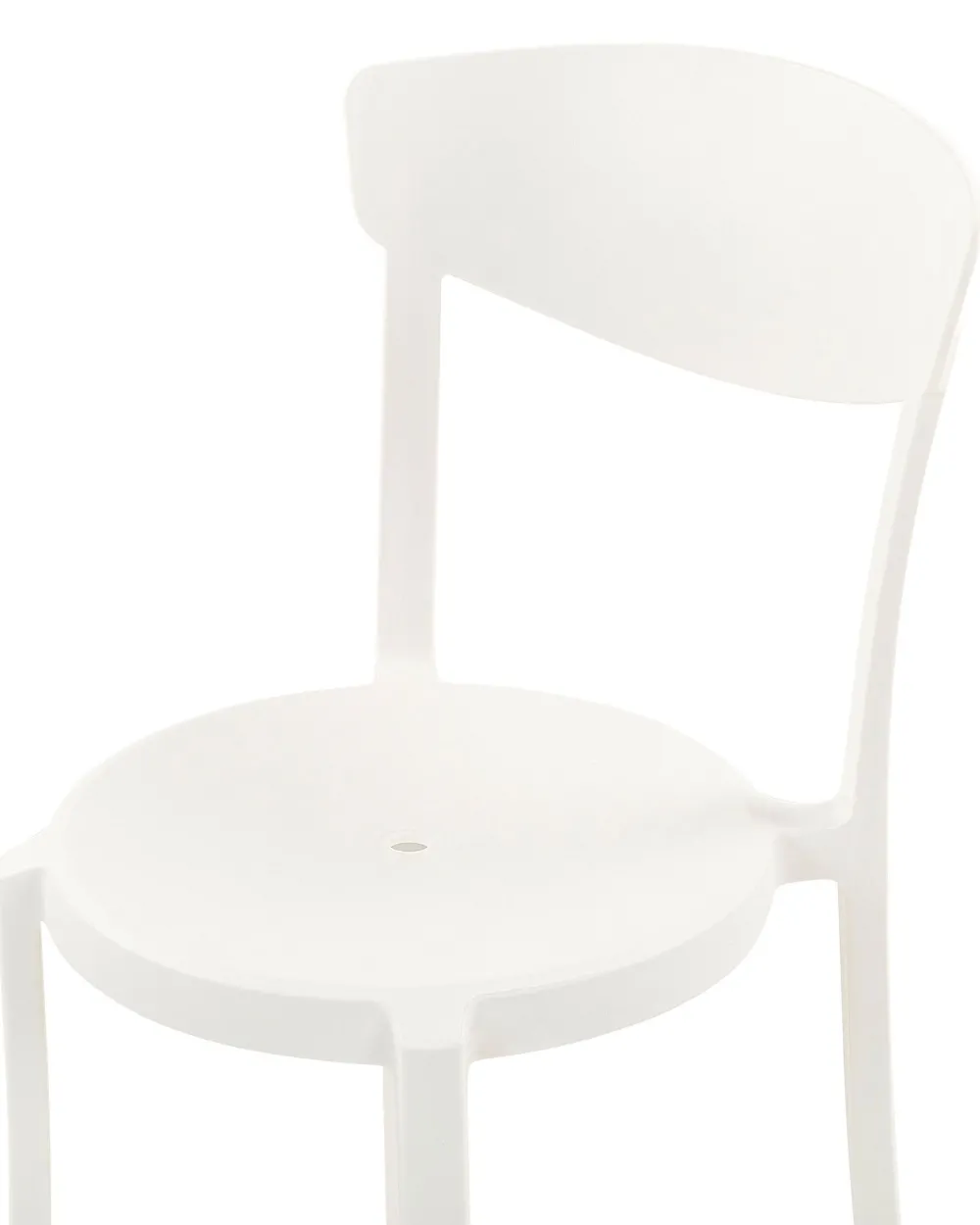 Tuolit<Beliani Tuoli Muovi Valkoinen 4 Kpl Vieste