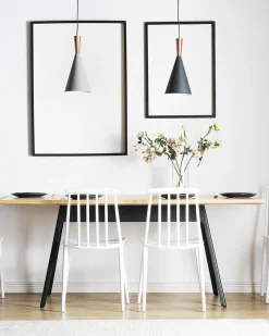 Tuolit<Beliani Tuoli Muovi Valkoinen 2 Kpl Ventnor