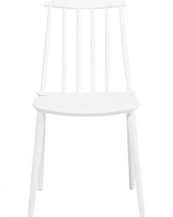 Tuolit<Beliani Tuoli Muovi Valkoinen 2 Kpl Ventnor