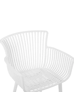 Online Beliani Tuoli Muovi Valkoinen 4 Kpl Pesaro