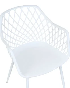 Discount Beliani Tuoli Muovi Valkoinen 2 Kpl Nashua Ii