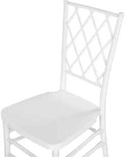 Tuolit<Beliani Tuoli Muovi Valkoinen 2 Kpl Clarion