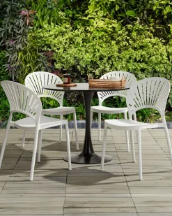 Discount Beliani Tuoli Muovi Valkoinen 4 Kpl Ostia