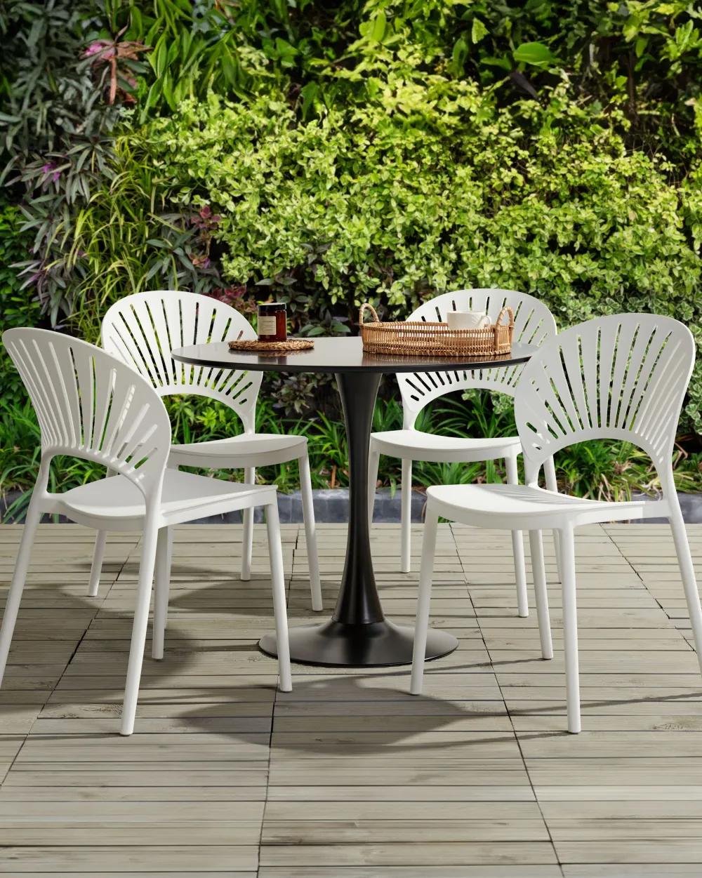 Discount Beliani Tuoli Muovi Valkoinen 4 Kpl Ostia