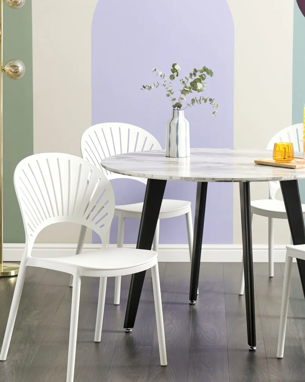 Discount Beliani Tuoli Muovi Valkoinen 4 Kpl Ostia