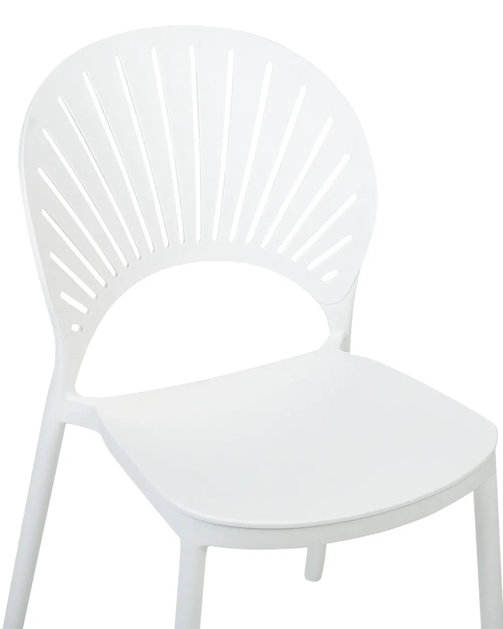 Discount Beliani Tuoli Muovi Valkoinen 4 Kpl Ostia