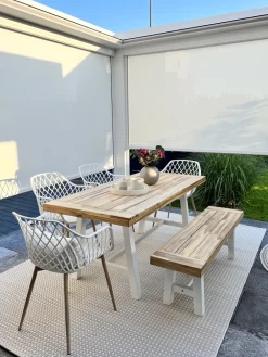 Tuolit<Beliani Tuoli Muovi Valkoinen 2 Kpl Nashua