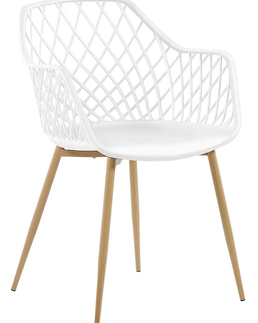 Tuolit<Beliani Tuoli Muovi Valkoinen 2 Kpl Nashua