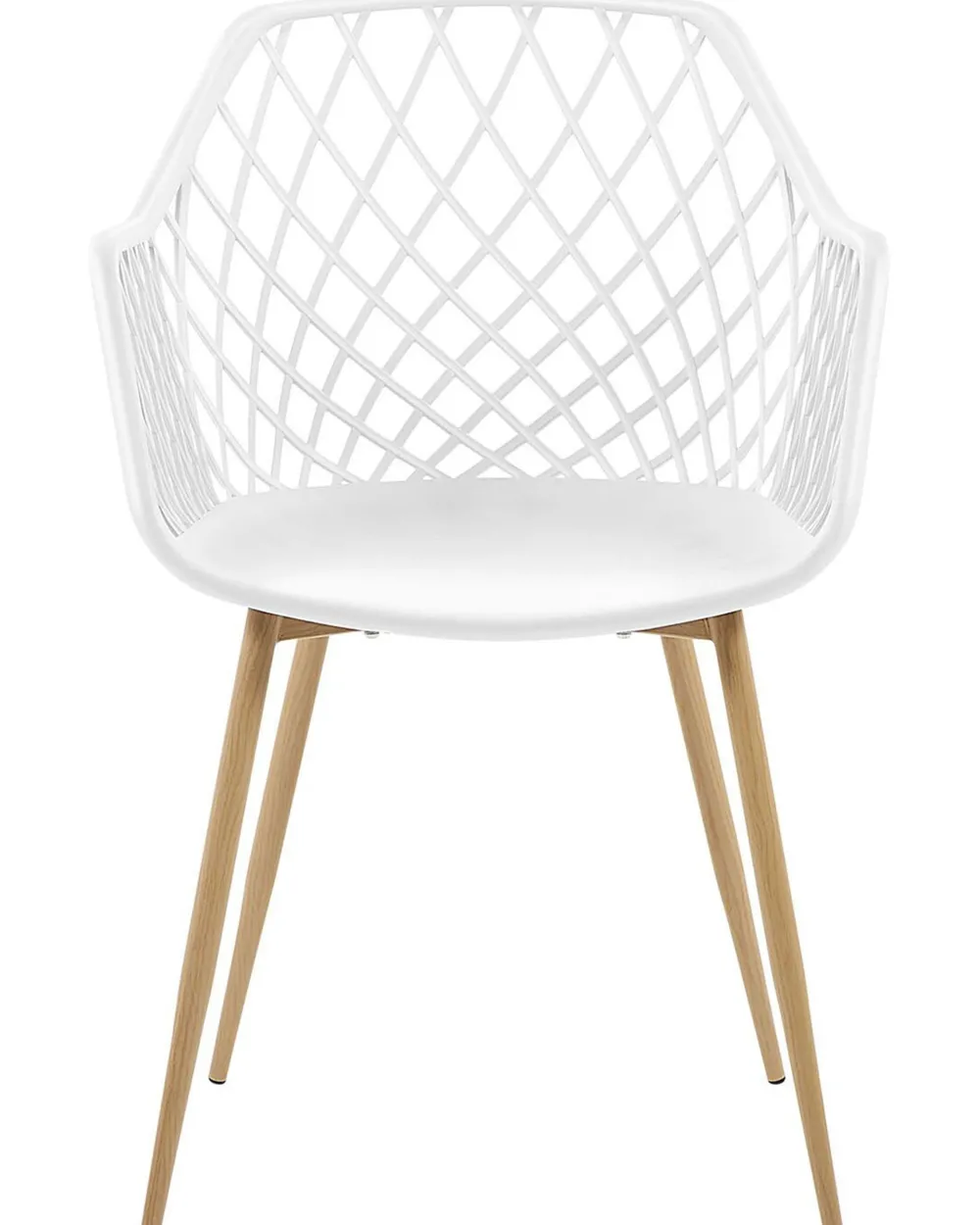 Tuolit<Beliani Tuoli Muovi Valkoinen 2 Kpl Nashua