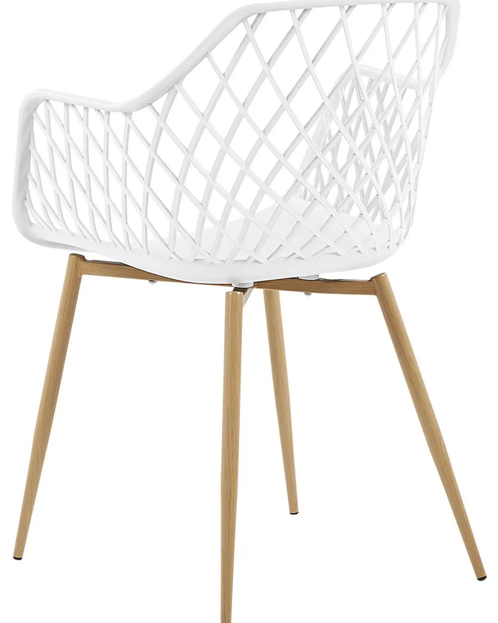 Tuolit<Beliani Tuoli Muovi Valkoinen 2 Kpl Nashua