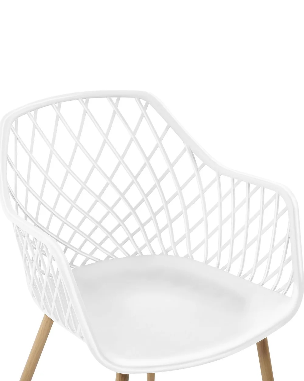 Tuolit<Beliani Tuoli Muovi Valkoinen 2 Kpl Nashua