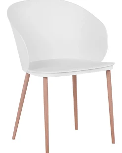 Store Beliani Tuoli Muovi Valkoinen 2 Kpl Blaykee