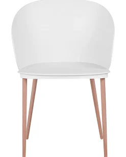 Store Beliani Tuoli Muovi Valkoinen 2 Kpl Blaykee