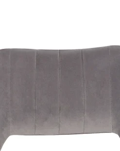 Tuolit<Beliani Tuoli Sametti Harmaa 2 Kpl Ansley