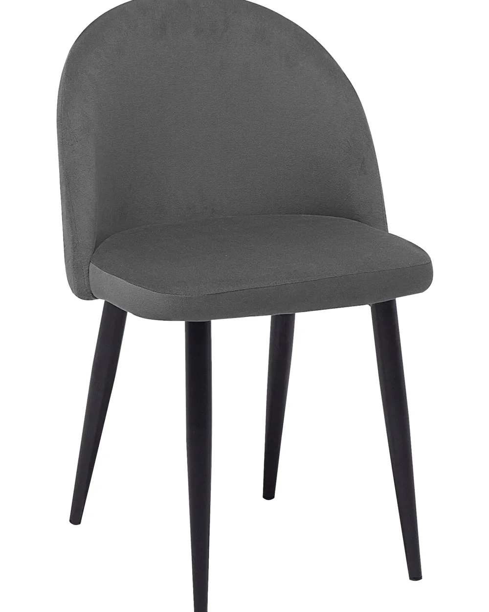 Shop Beliani Tuoli Sametti Harmaa 2 Kpl Visalia
