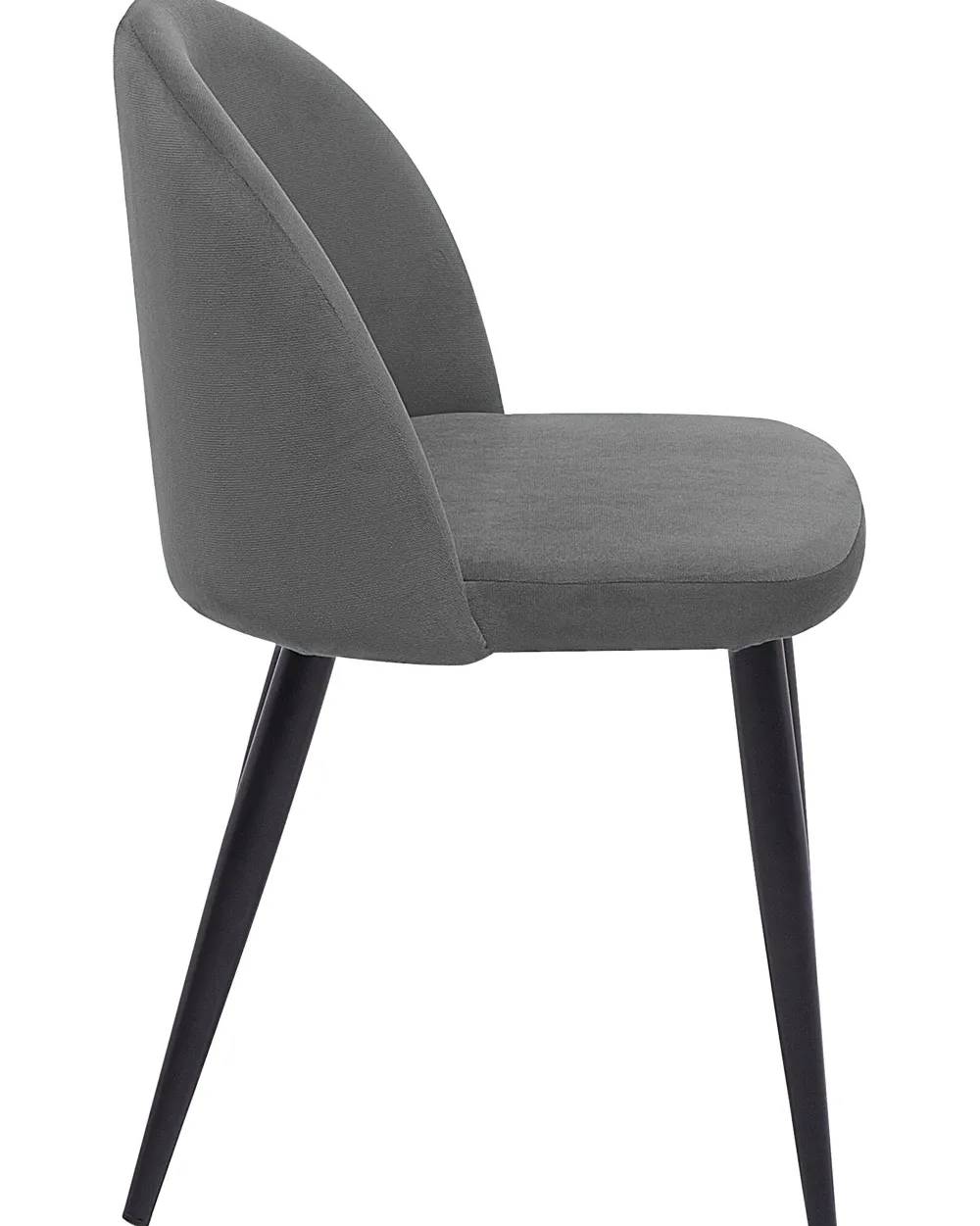 Shop Beliani Tuoli Sametti Harmaa 2 Kpl Visalia