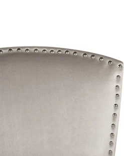 Fashion Beliani Tuoli Sametti Harmaa 2 Kpl Piseco