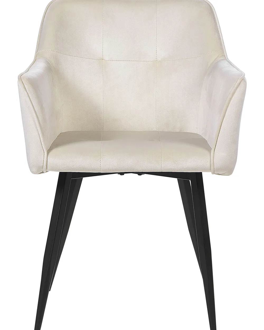 Tuolit<Beliani Tuoli Sametti Kermanvalkoinen 2 Kpl Jasmin