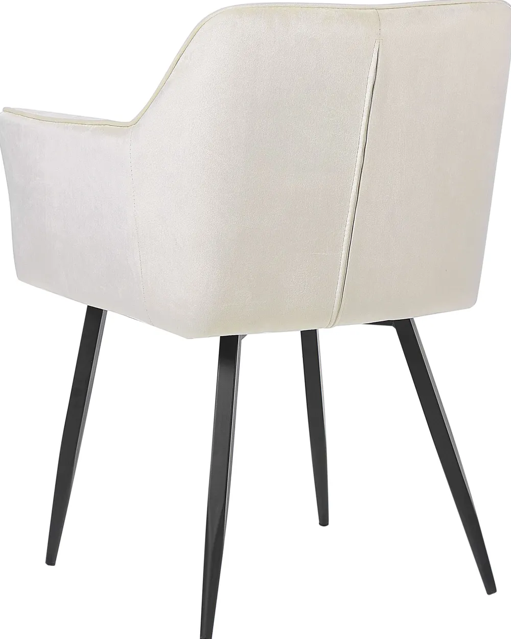 Tuolit<Beliani Tuoli Sametti Kermanvalkoinen 2 Kpl Jasmin