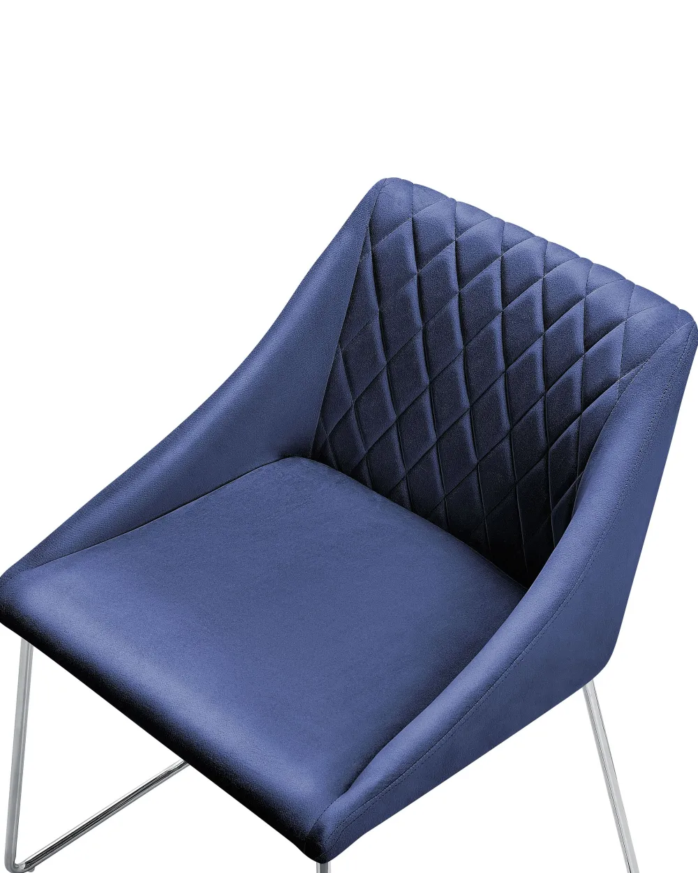 Store Beliani Tuoli Sametti Laivastonsininen 2 Kpl Arcata