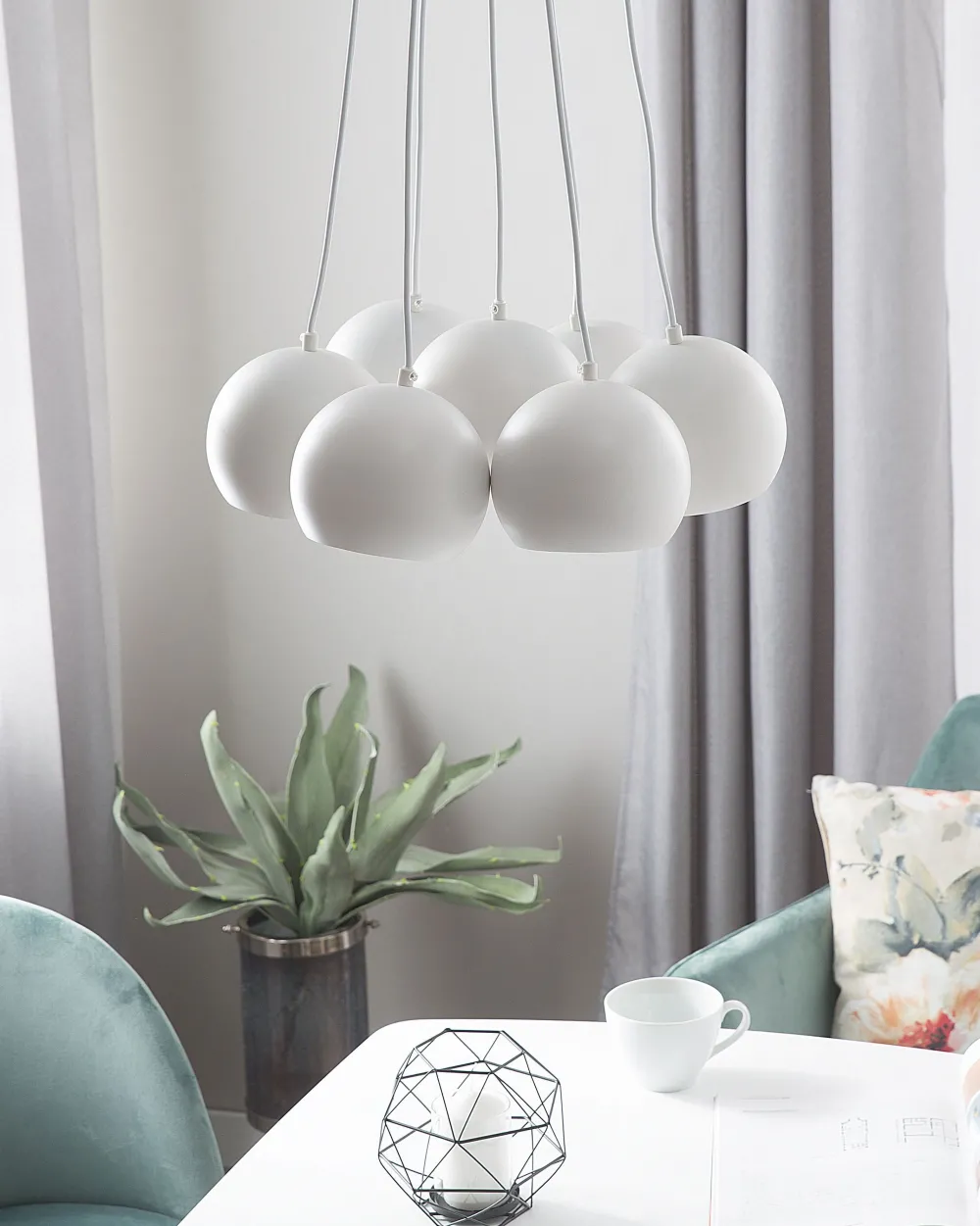 Tuolit<Beliani Tuoli Sametti Mintunvihrea 2 Kpl Jasmin