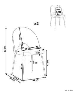 Tuolit<Beliani Tuoli Sametti Mintunvihrea 2 Kpl Covelo