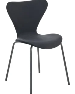 Tuolit<Beliani Tuoli Sametti Musta 2 Kpl Boonville