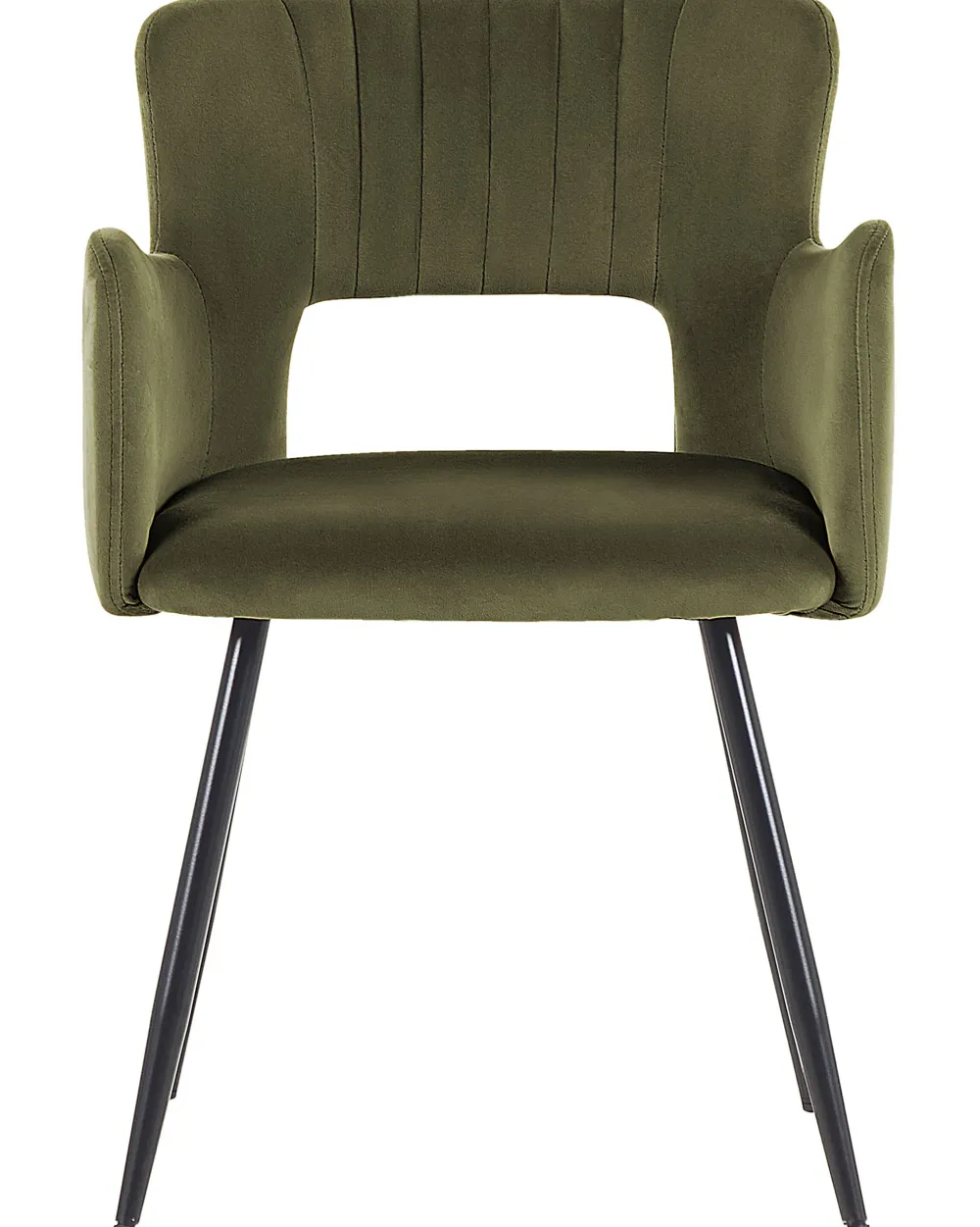 Tuolit<Beliani Tuoli Sametti Oliivinvihrea 2 Kpl Sanilac