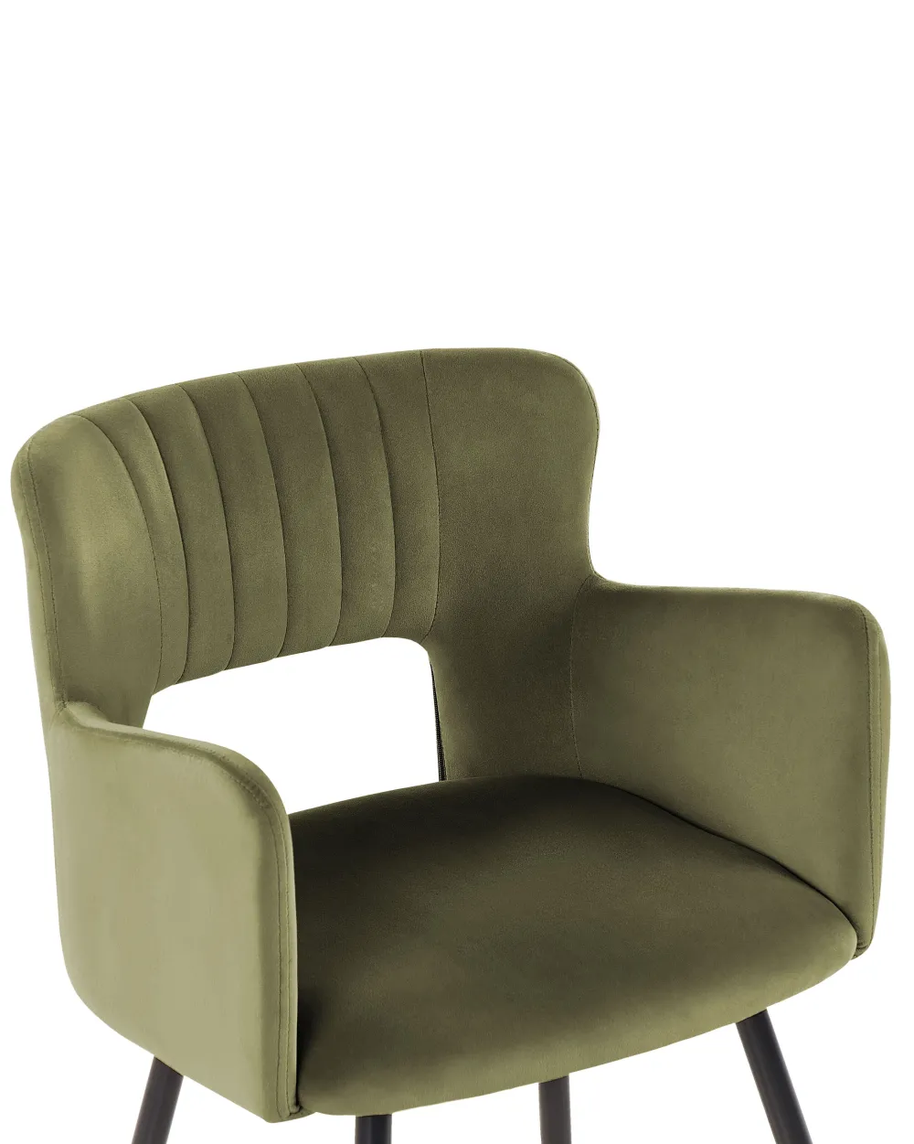 Tuolit<Beliani Tuoli Sametti Oliivinvihrea 2 Kpl Sanilac